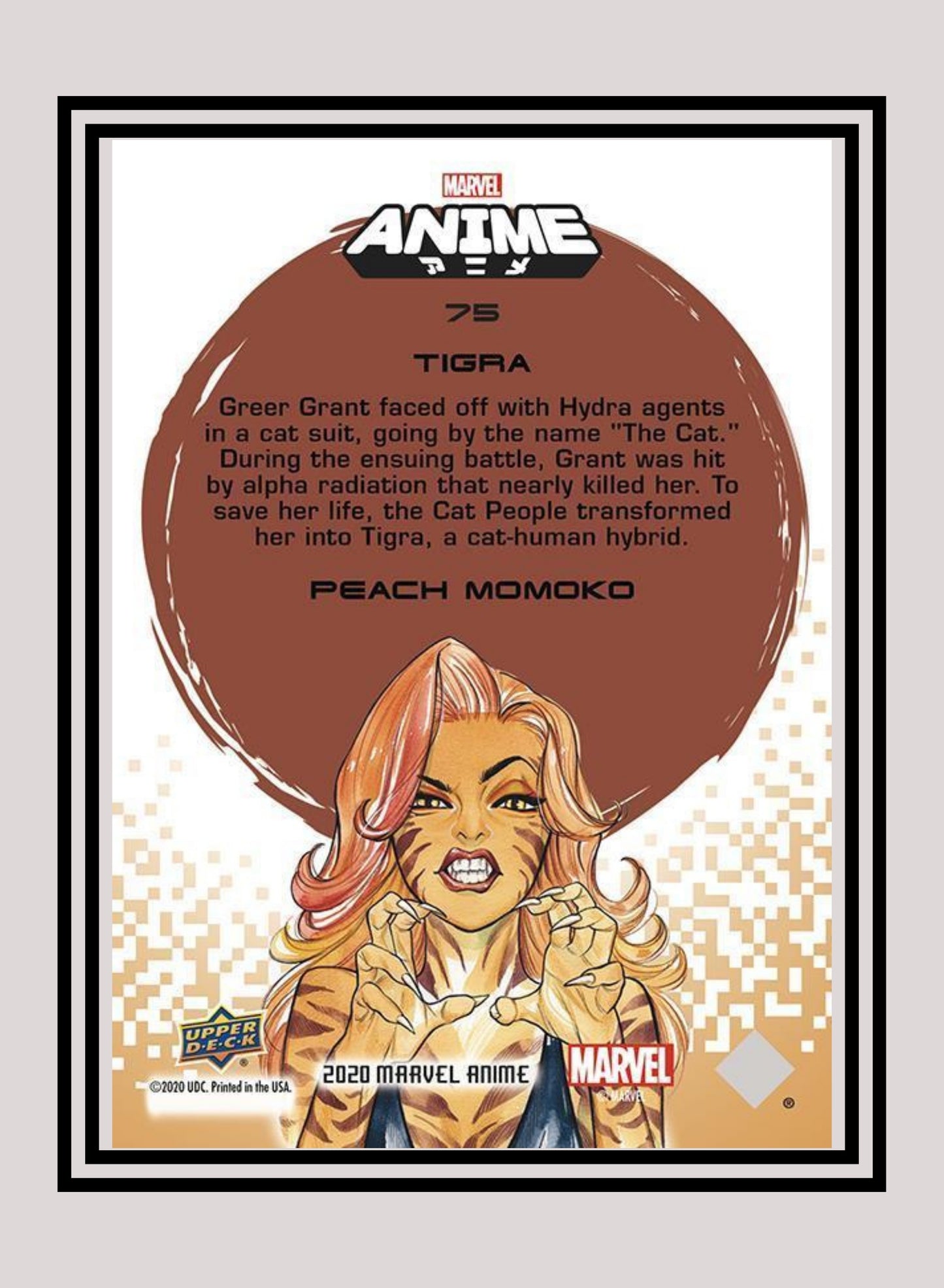 Marvel! 1x Tigra - Base (#75 - 2020 Upper Deck Marvel Anime)