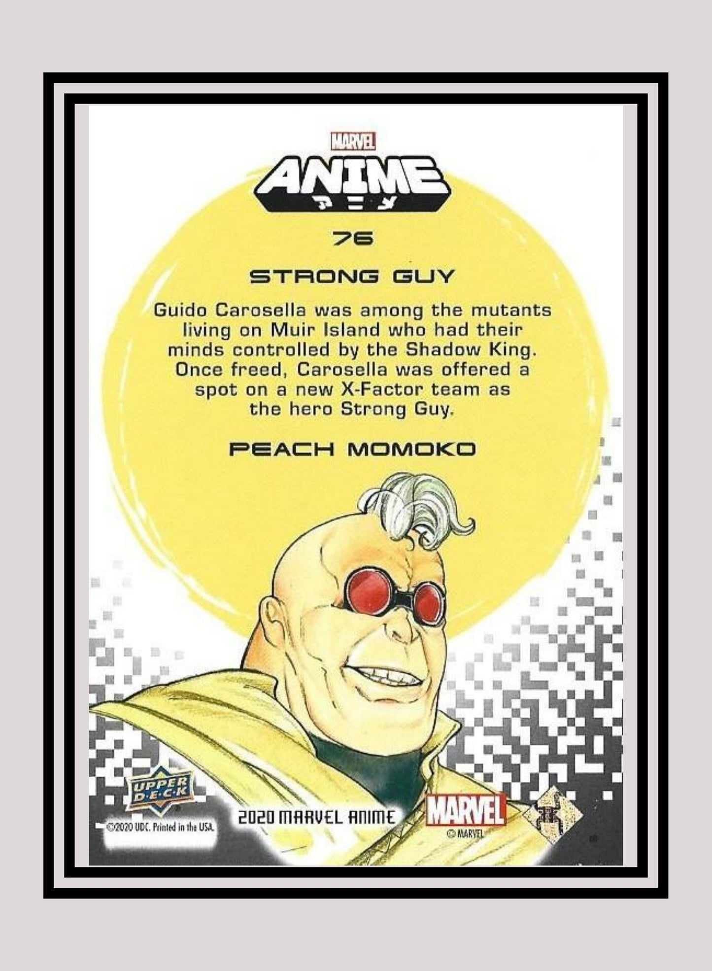 Marvel! 1x Strong Guy - Base (#76 - 2020 Upper Deck Marvel Anime)