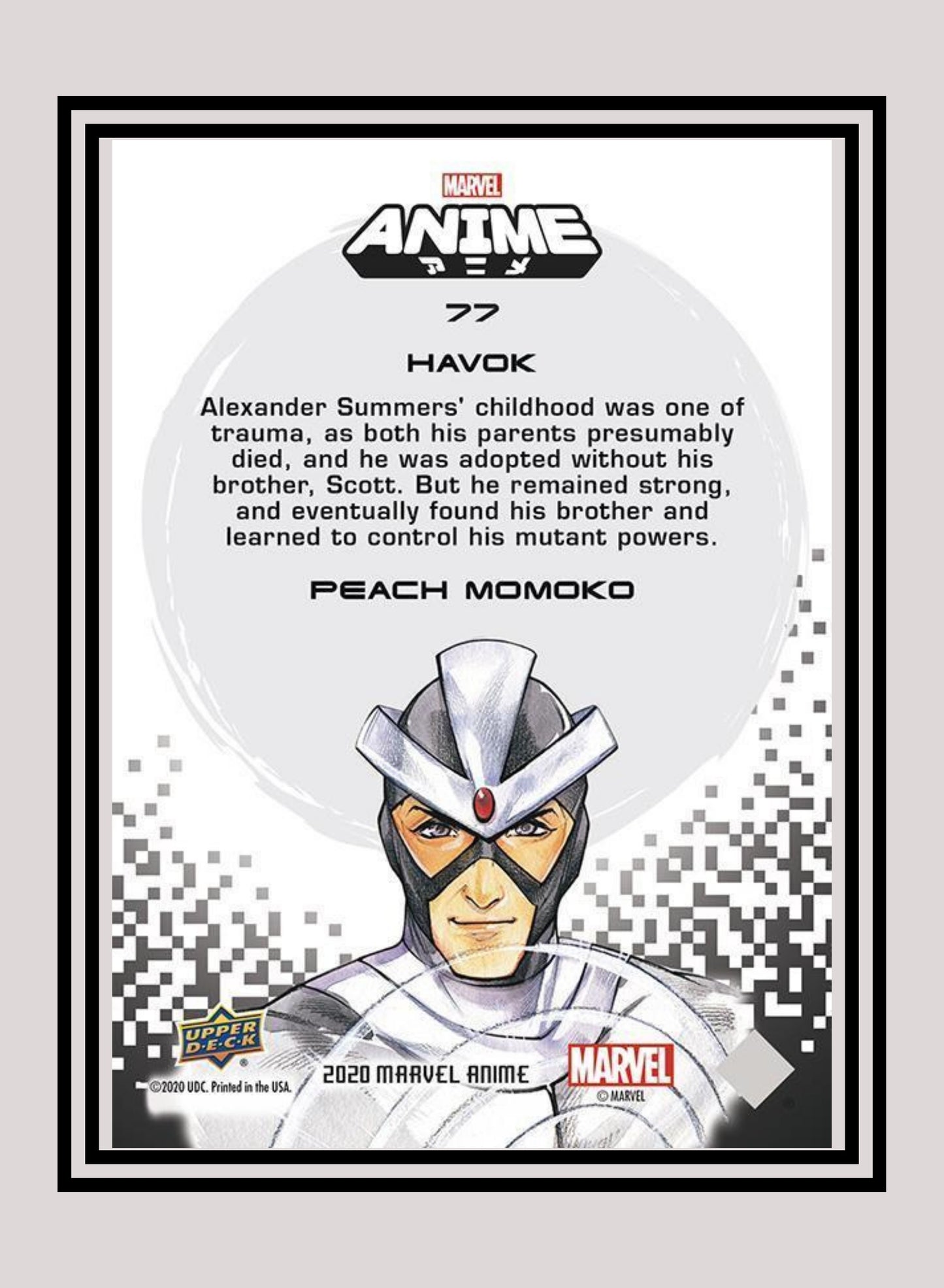 Marvel! 1x Havok - Base (#77 - 2020 Upper Deck Marvel Anime)