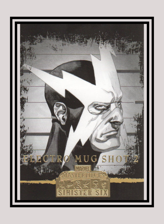 Marvel! 1x Electro Mug Shot 2 - Base (#78 - 2008 Upper Deck Marvel Masterpieces Series 3)