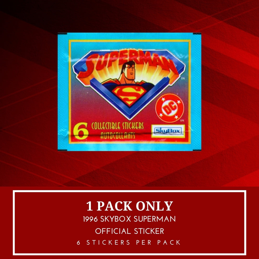 1x 1996 Skybox Superman - Sticker Pack (SEALED)