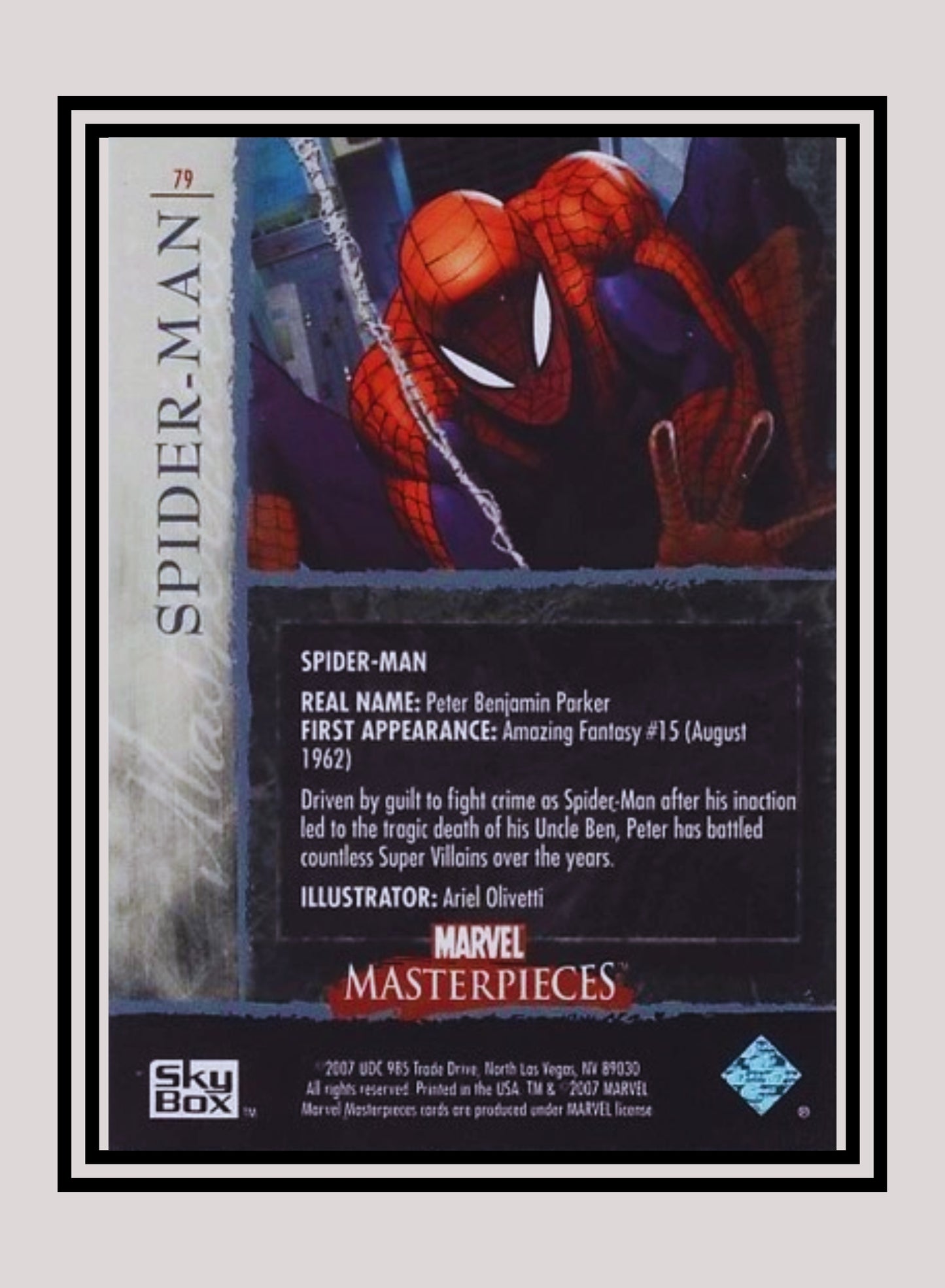 Marvel! 1x Spiderman - Base (#79 - 2007 Upper Deck Marvel Masterpieces)