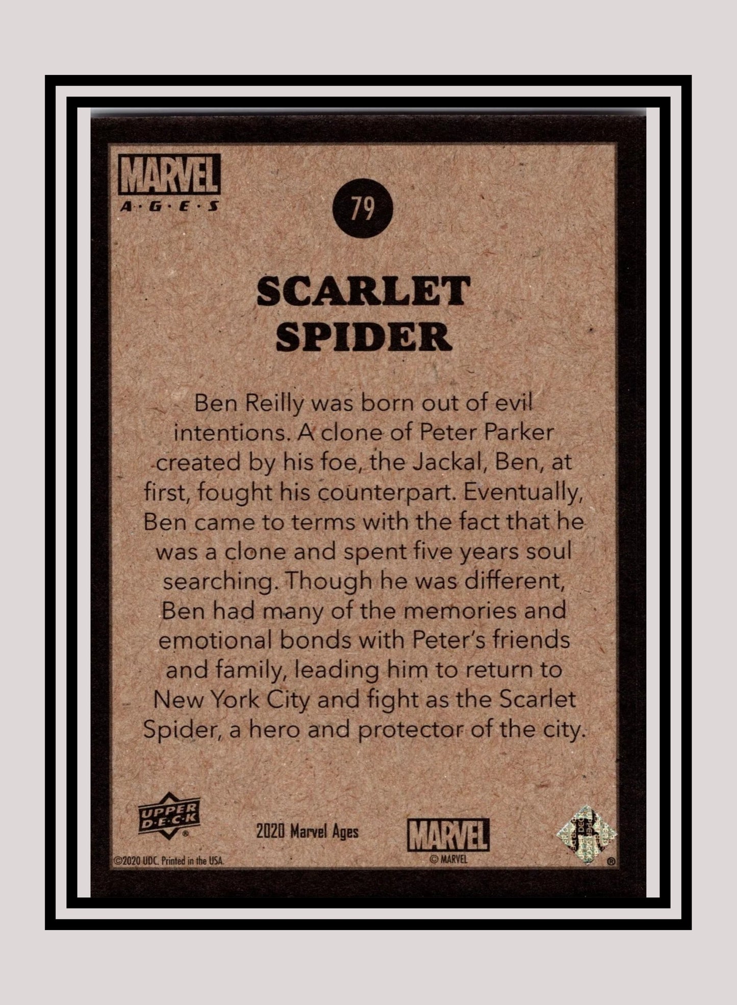Marvel! 1x Scarlet Spider - Base (#079 - 2020 Upper Deck Marvel Ages)