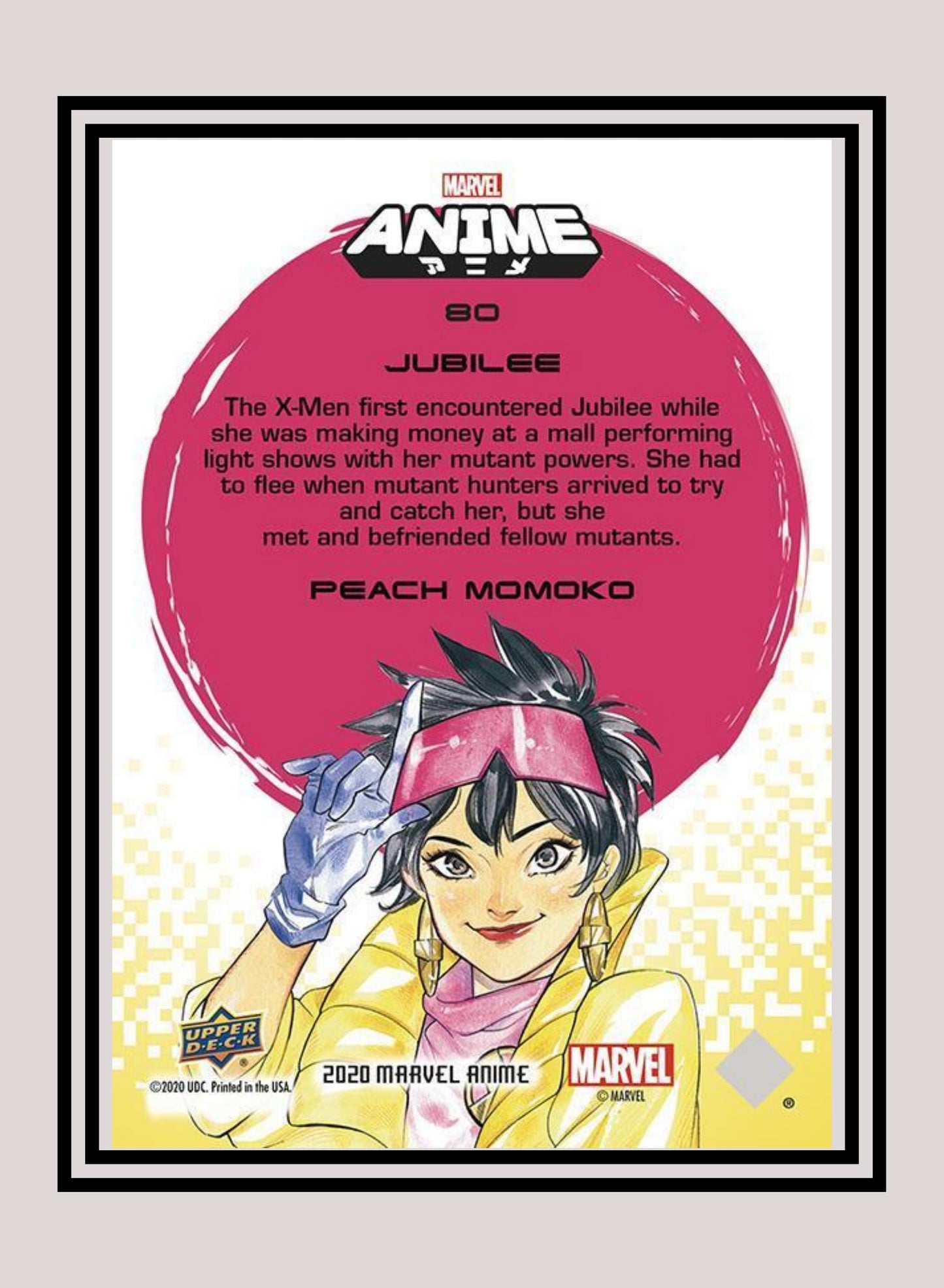 Marvel! 1x Jubilee - Base (#80 - 2020 Upper Deck Marvel Anime)