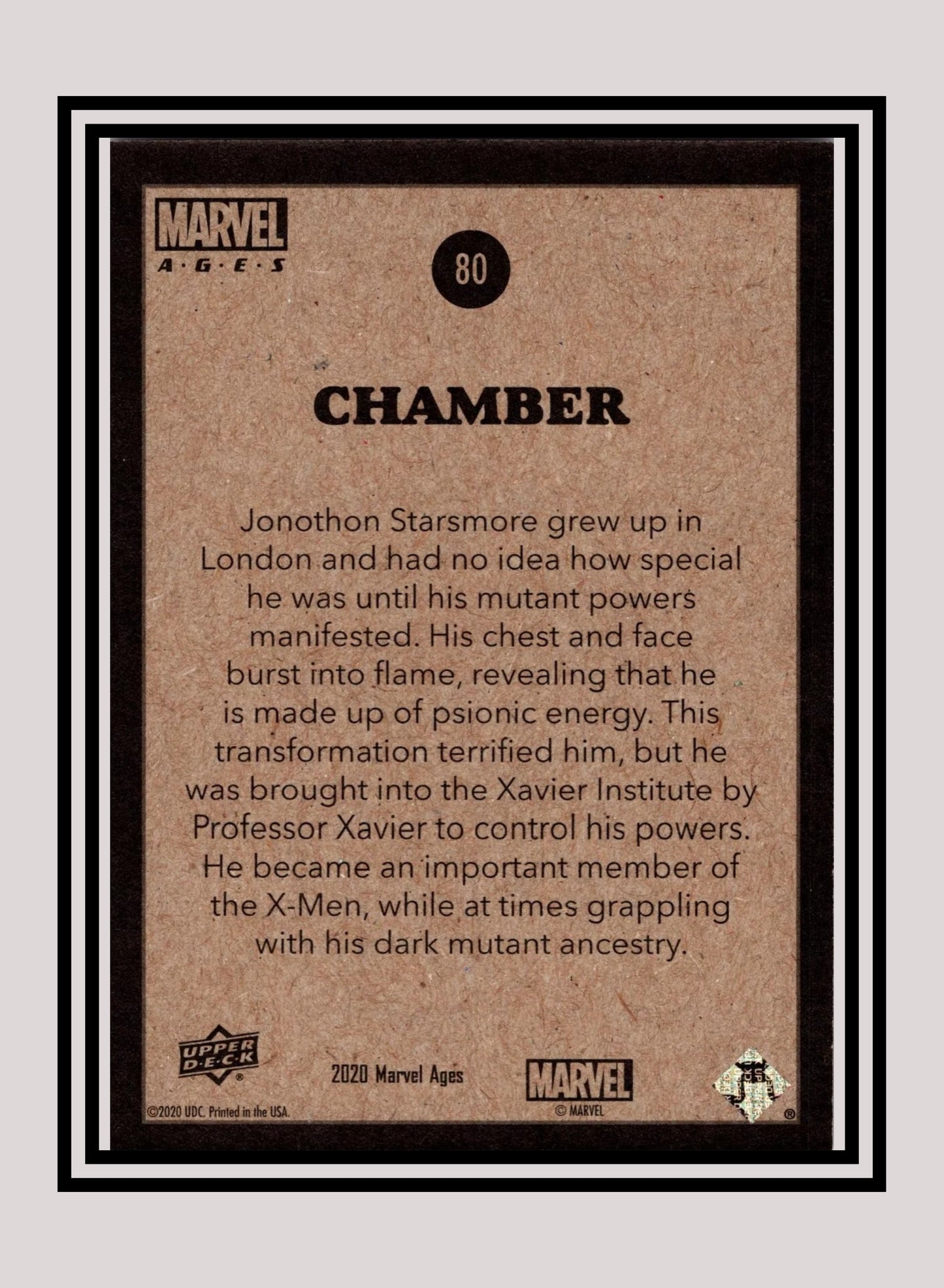 Marvel! 1x Chamber - Base (#080 - 2020 Upper Deck Marvel Ages)