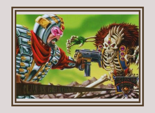 1x Claw vs. Guardian - Base (#080 - 1995 Fleer Ultra Skeleton Warriors)