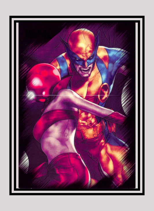 Marvel! 1x Wolverine vs. Ruby Red - Base (#81 - 2010 Rittenhouse Marvel Heroes & Villains)