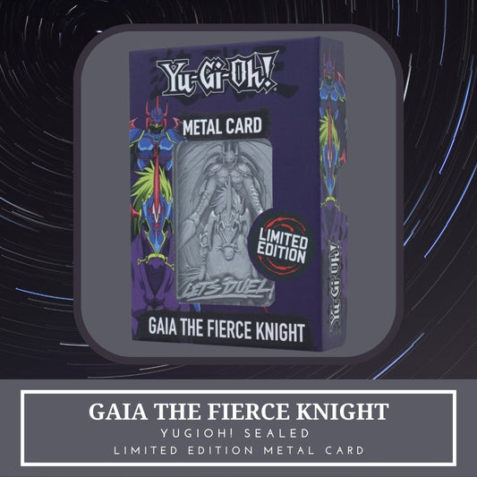 Yugioh! 1x Gaia the Fierce Knight Metal Card - Limited Edition (SEALED)