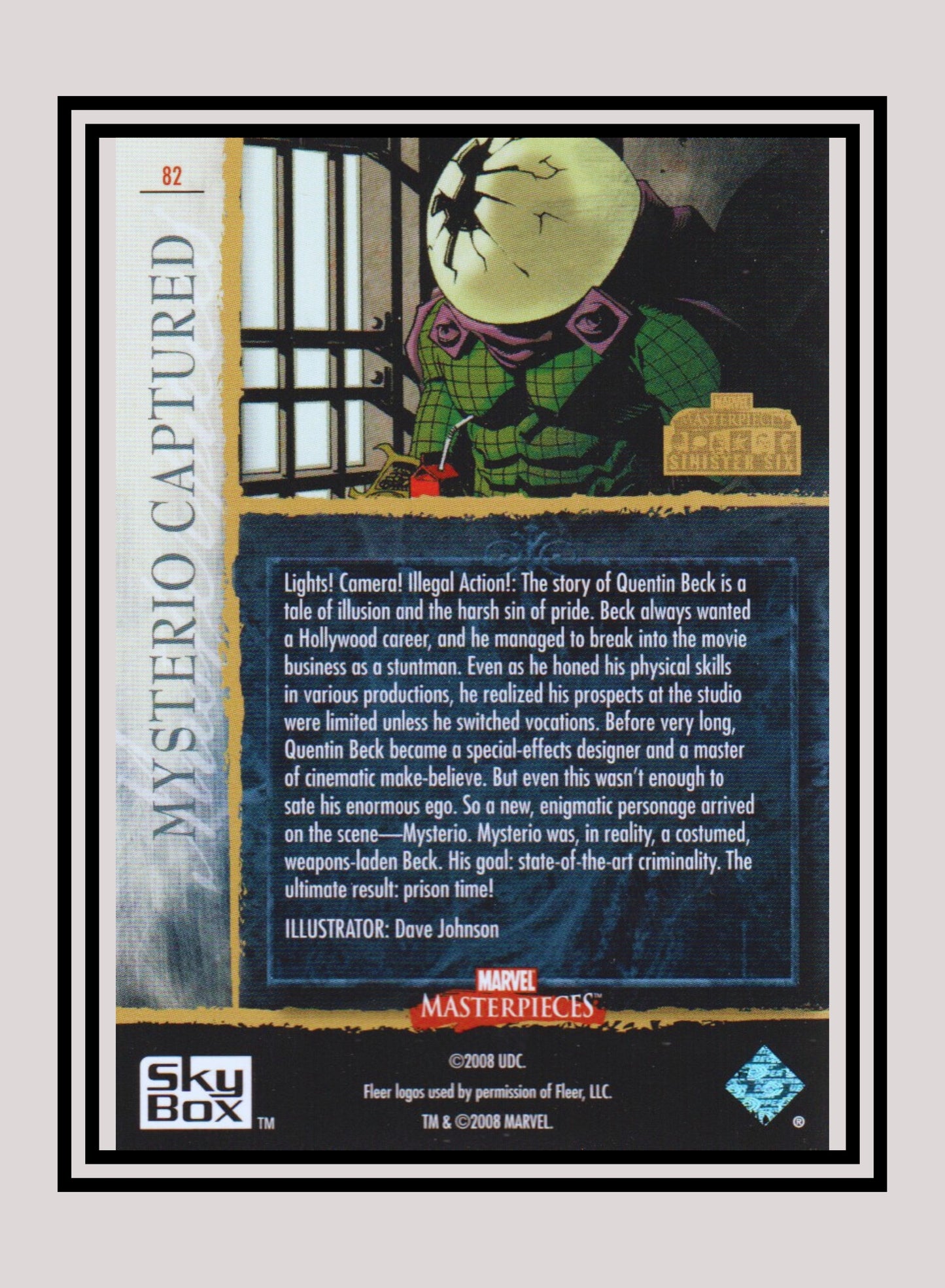 Marvel! 1x Mysterio Captured - Base (#82 - 2008 Upper Deck Marvel Masterpieces Series 3)