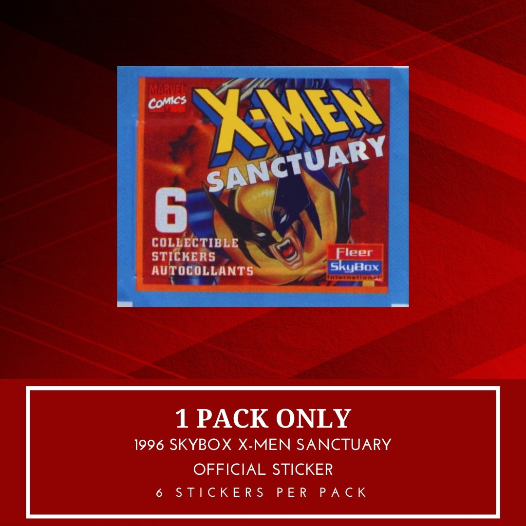 1x 1996 Skybox X-Men Sanctuary - Sticker Pack (SEALED)