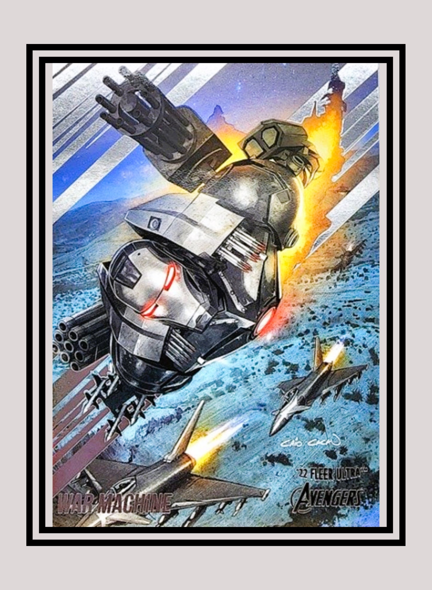 Marvel! 1x War Machine - Base (#84 - 2022 Fleer Ultra Avengers)