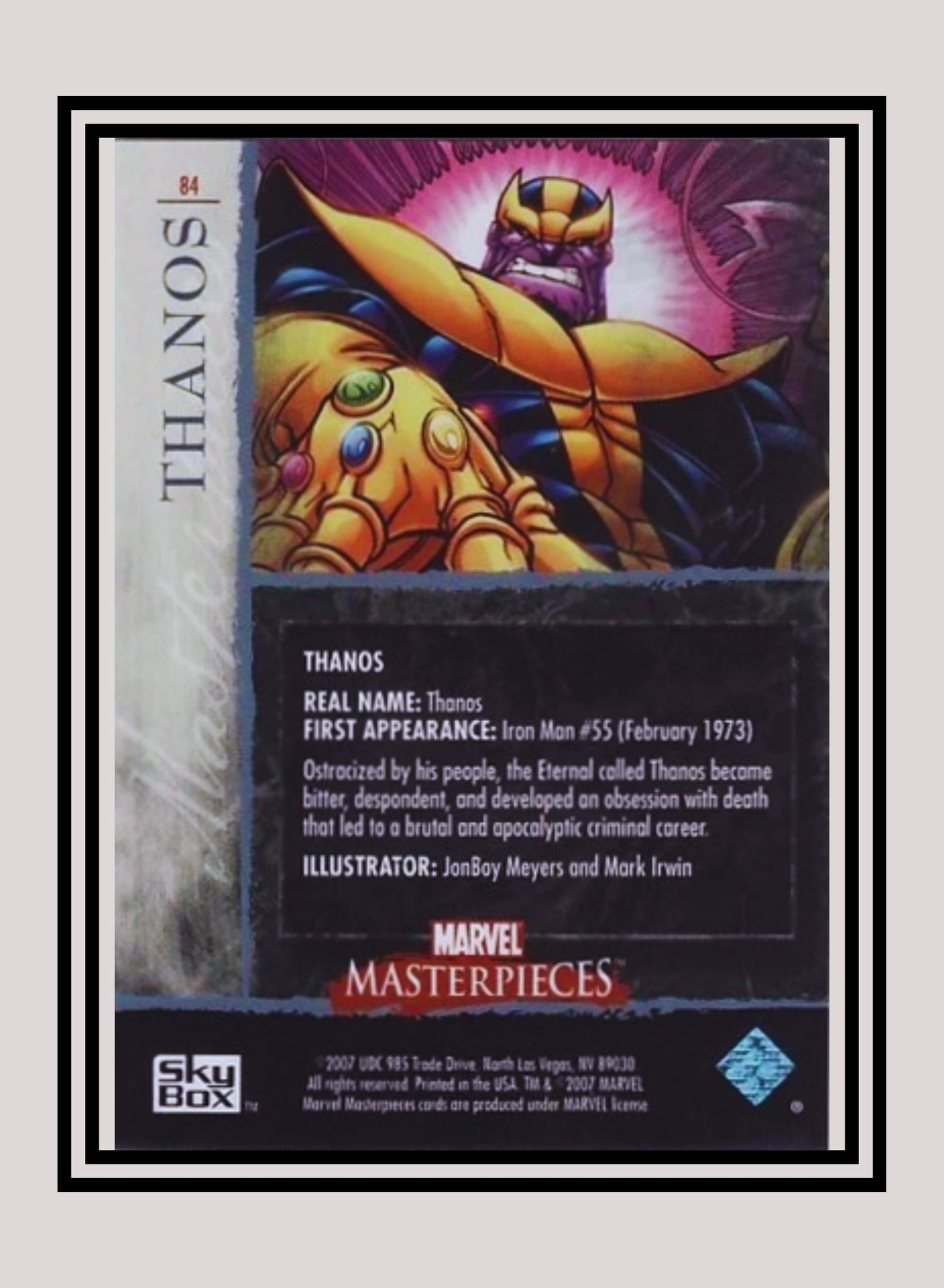 Marvel! 1x Thanos - Base (#84 - 2007 Upper Deck Marvel Masterpieces)