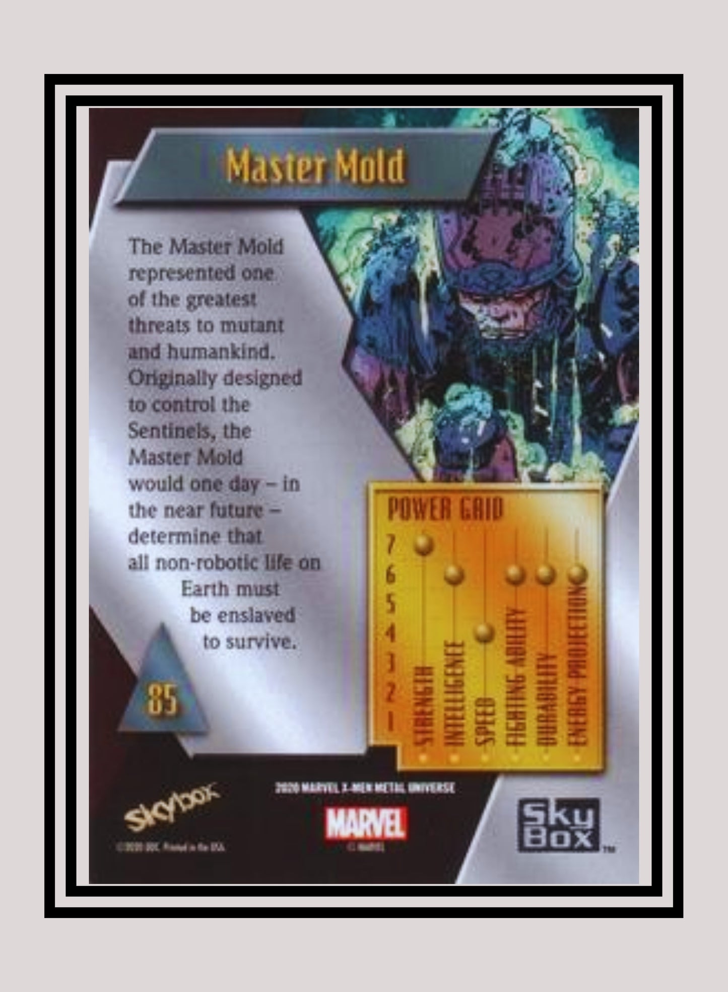 Marvel! 1x Master Mold - Base Low Series (#085 - 2021 Upper Deck X-Men Metal Universe)