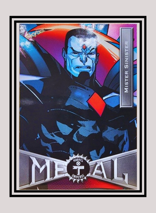 Marvel! 1x Mister Sinister - Base Low Series (#086 - 2021 Upper Deck X-Men Metal Universe)