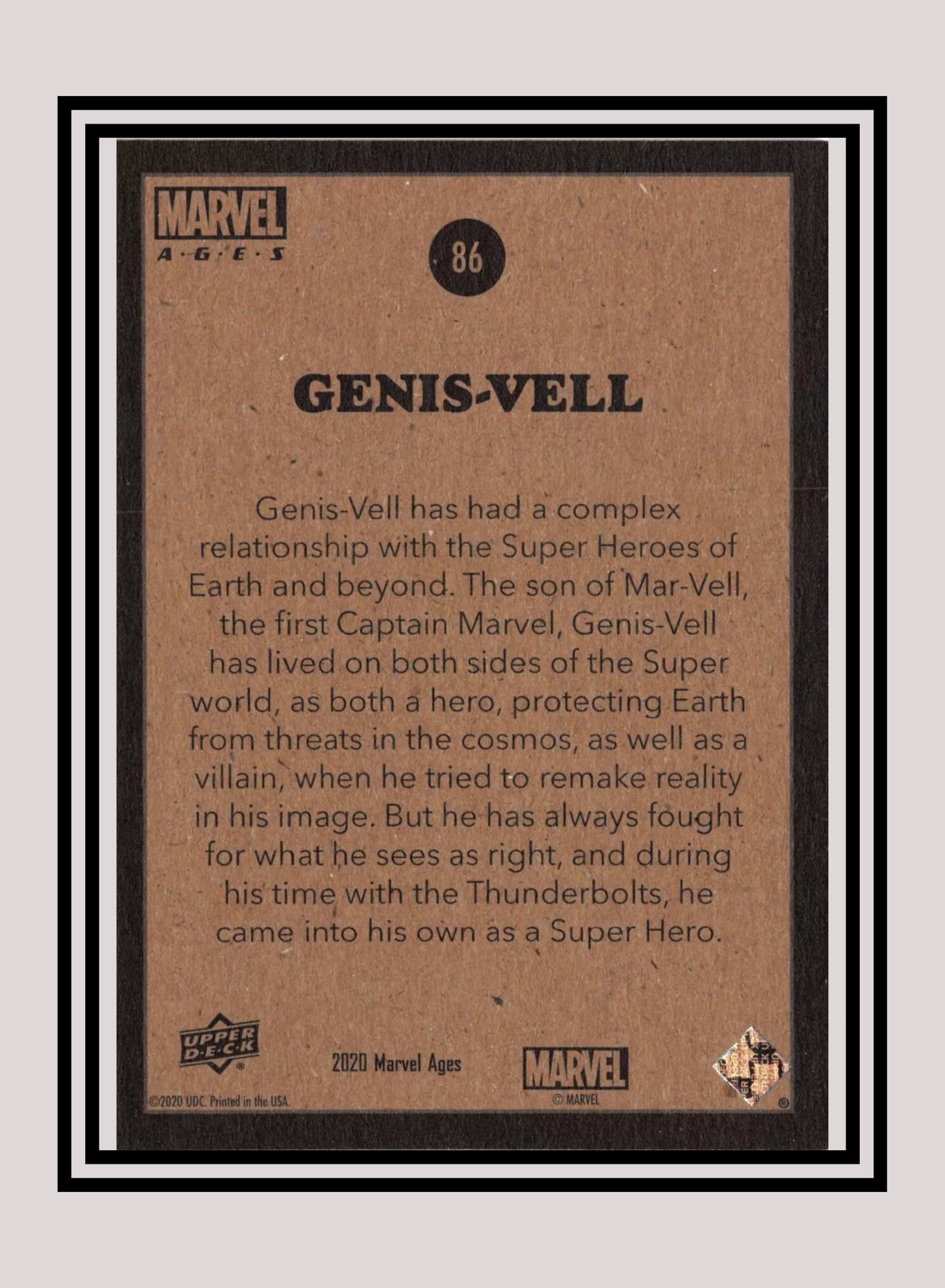 Marvel! 1x Genis-Vell - Base (#086 - 2020 Upper Deck Marvel Ages)
