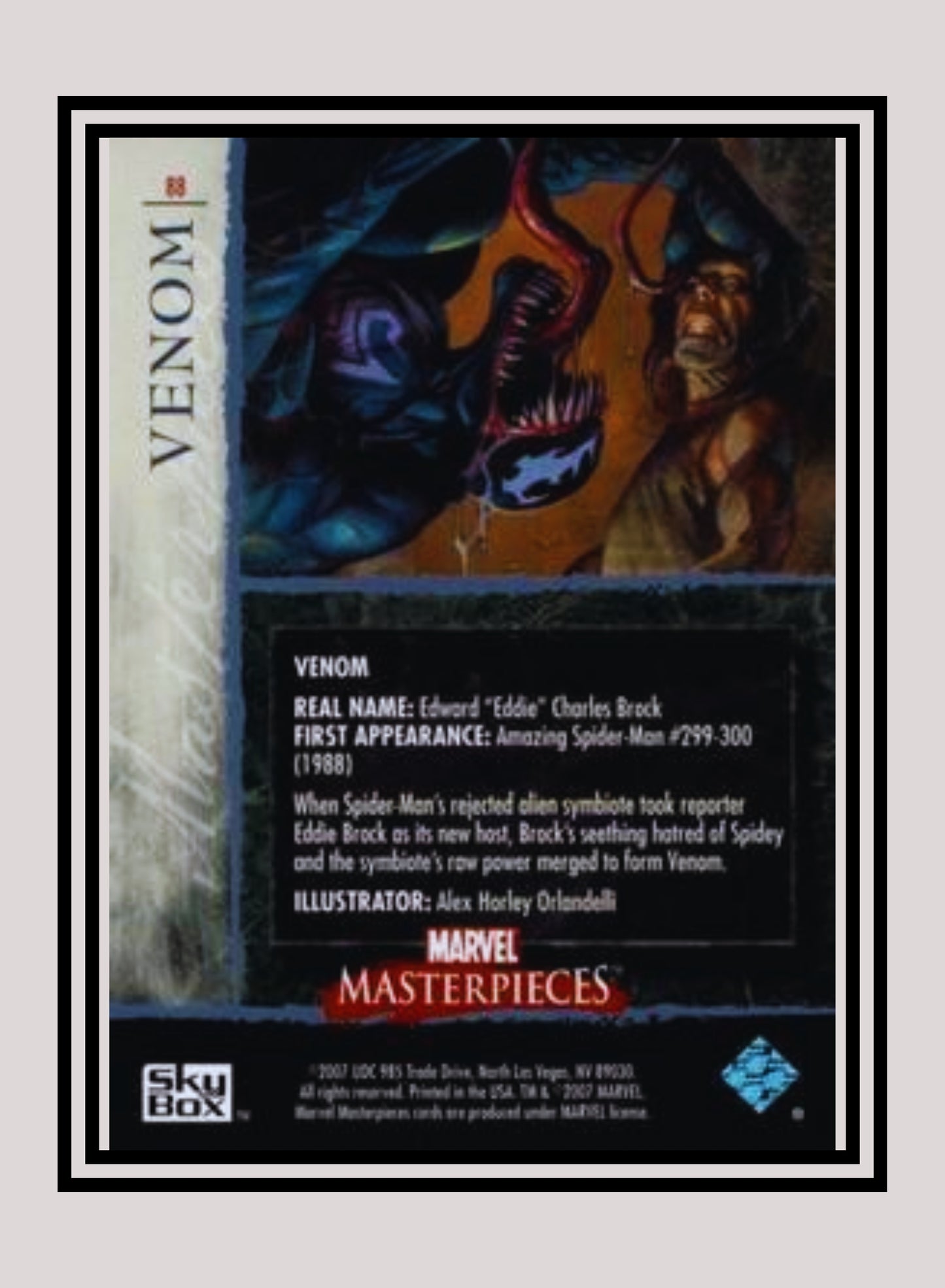 Marvel! 1x Venom - Base (#88 - 2007 Upper Deck Marvel Masterpieces)