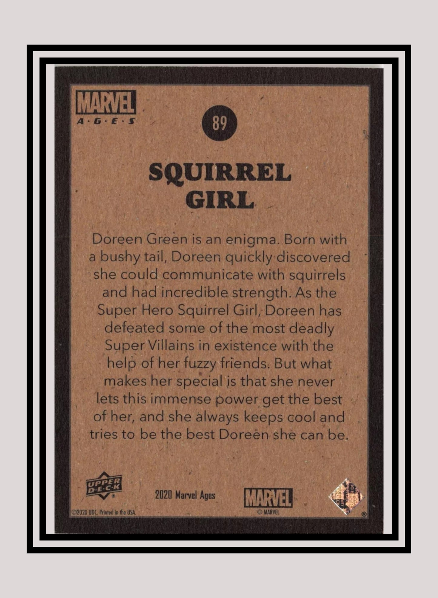 Marvel! 1x Squirrel Girl - Base (#089 - 2020 Upper Deck Marvel Ages)