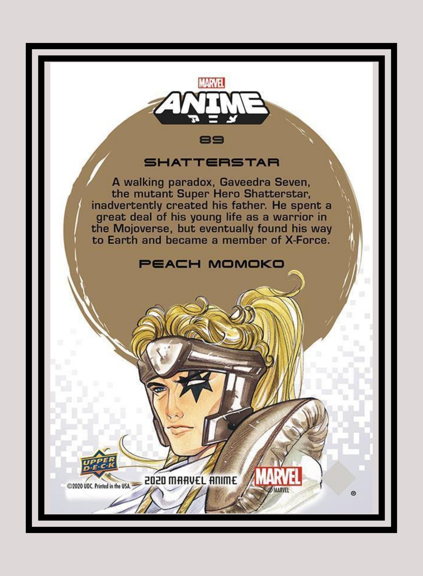 Marvel! 1x Shatterstar - Base (#89 - 2020 Upper Deck Marvel Anime)