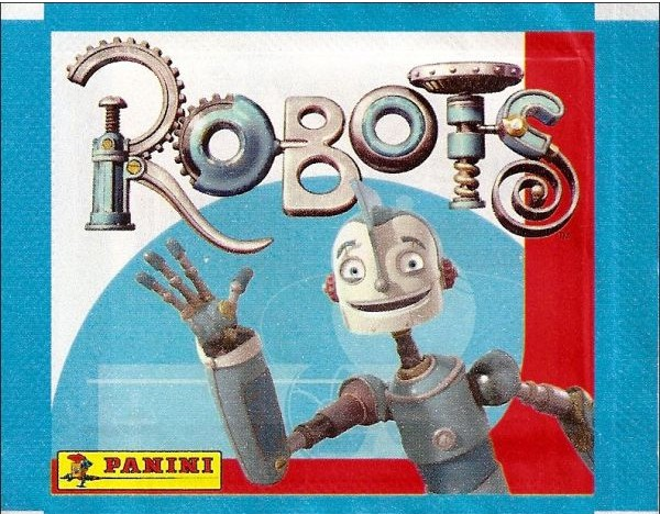 1x 2005 Panini Robots - Sticker Pack (SEALED)