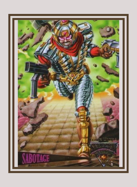 1x Sabotage: Harmonic Divergence - Base (#090 - 1995 Fleer Ultra Skeleton Warriors)