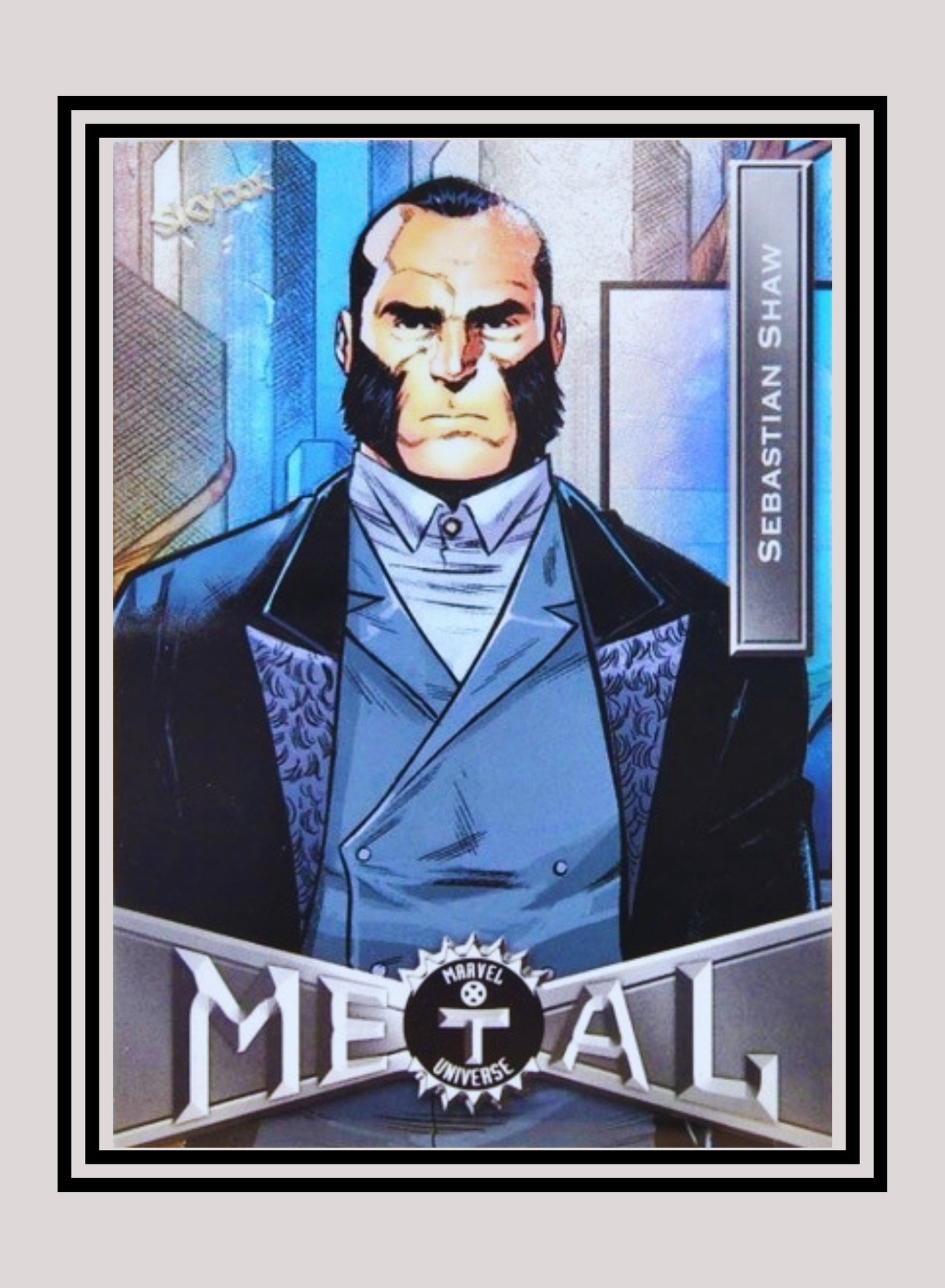 Marvel! 1x Sebastian Shaw - Base Low Series (#093 - 2021 Upper Deck X-Men Metal Universe)