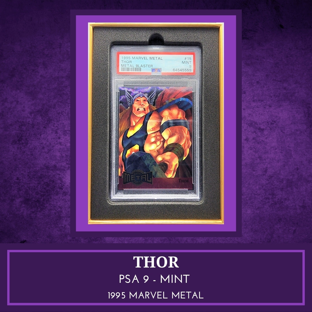 Marvel! 1x Thor PSA 9 (Metal Blaster - 1995 Fleer Marvel Metal)