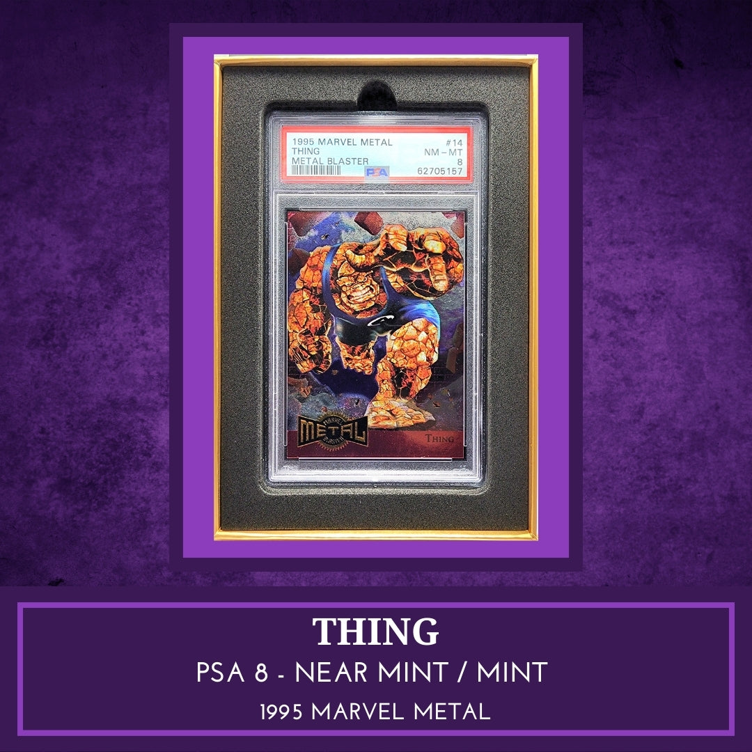 Marvel! 1x Thing PSA 8 (Metal Blaster - 1995 Fleer Marvel Metal)