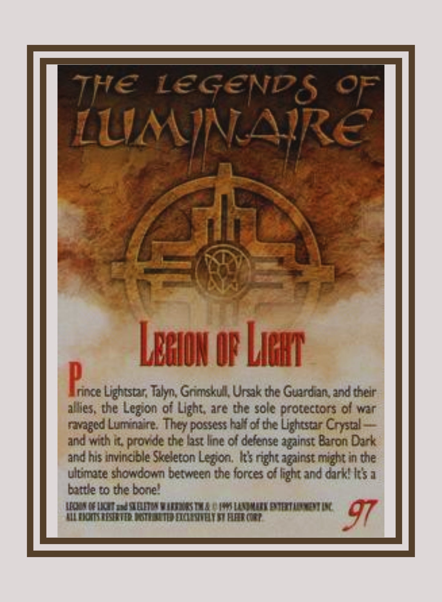 1x Legion of Light - Base (#097 - 1995 Fleer Ultra Skeleton Warriors)