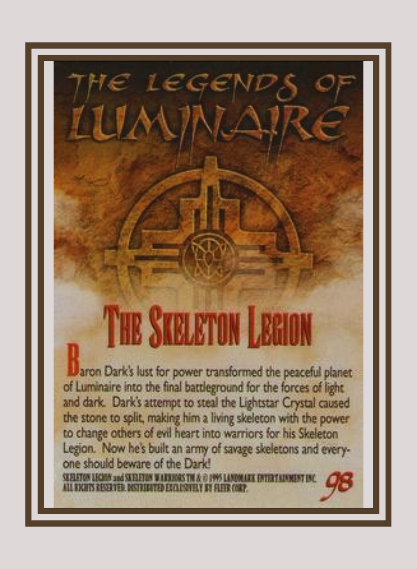 1x The Skeleton Legion - Base (#098 - 1995 Fleer Ultra Skeleton Warriors)