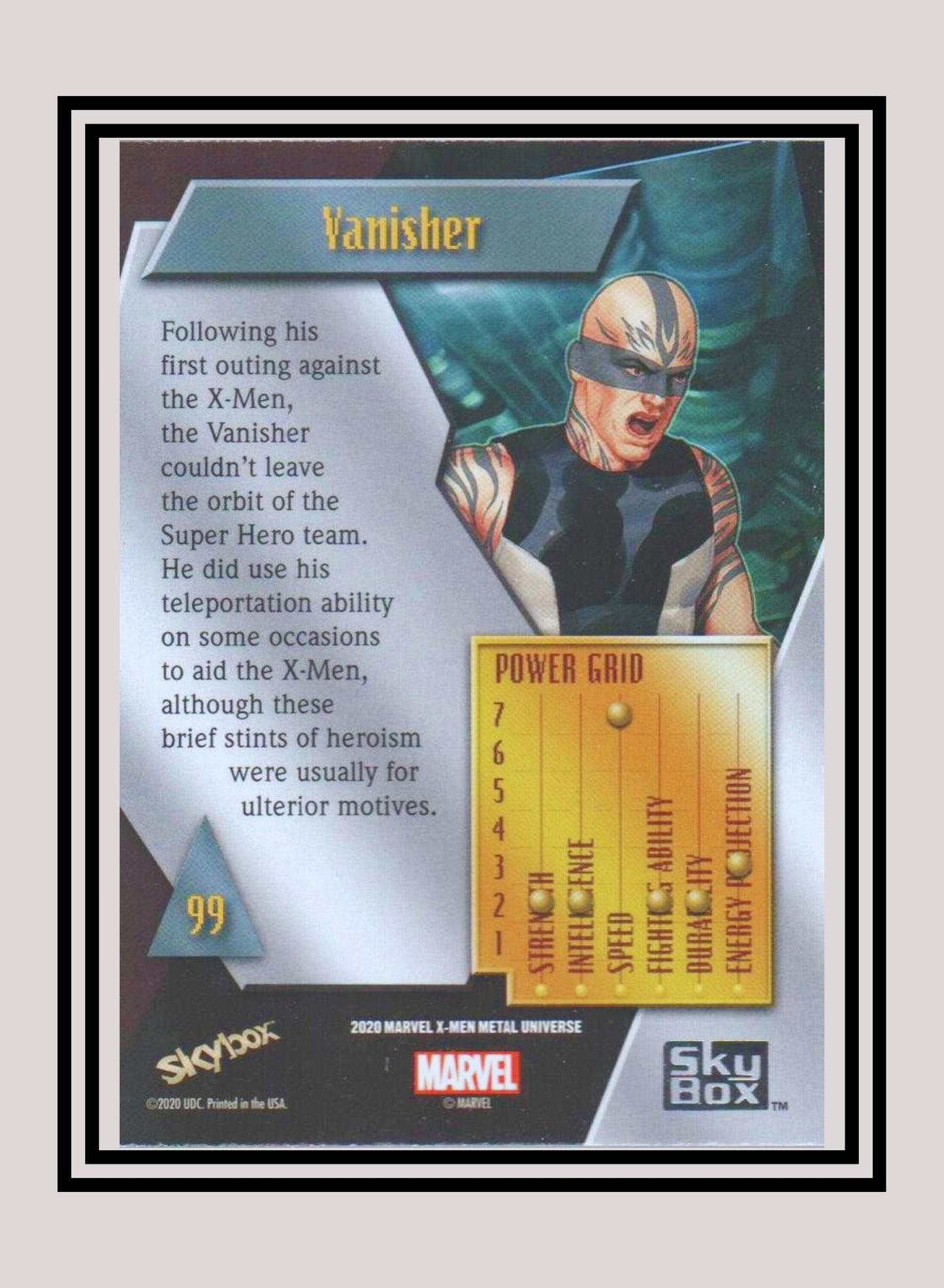 Marvel! 1x Vanisher - Base Low Series (#099 - 2021 Upper Deck X-Men Metal Universe)