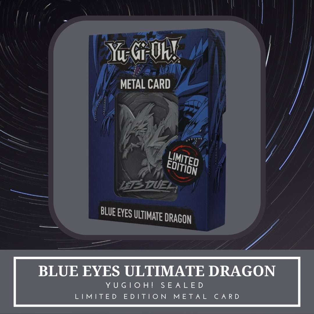 Yugioh! 1x Blue-Eyes Ultimate Dragon Metal Card - Limited Edition (SEALED)