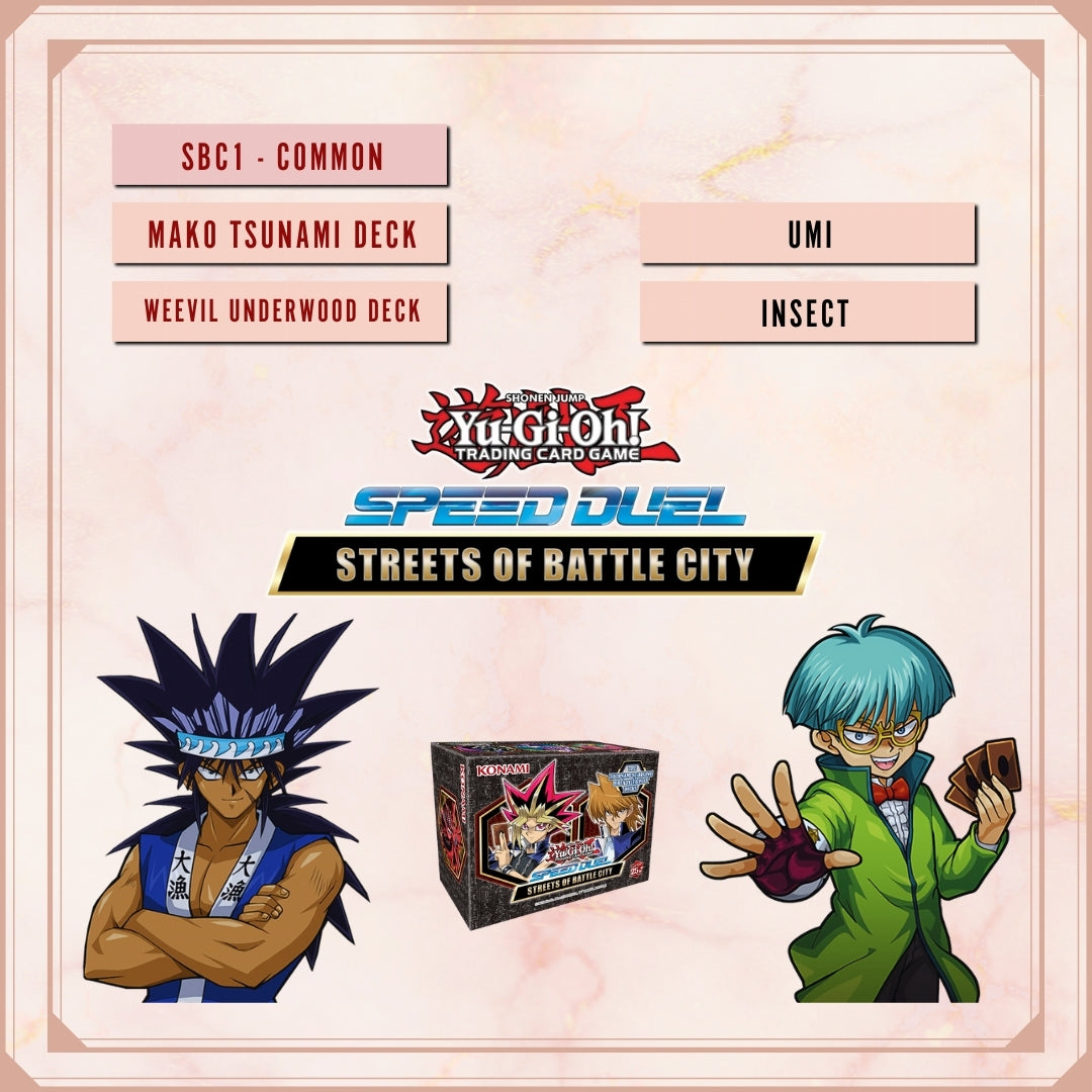 Yugioh! Speed Duel: Streets of Battle City Singles - Set C/D (SBC1 - Common) 1st Edition