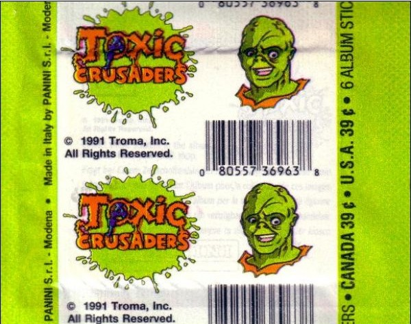 1x 1991 Panini Toxic Crusaders - Sticker Pack (SEALED)