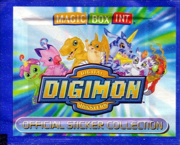 1x 2000 Magic Box Int Digimon Digital Monsters - Sticker Pack (SEALED ...