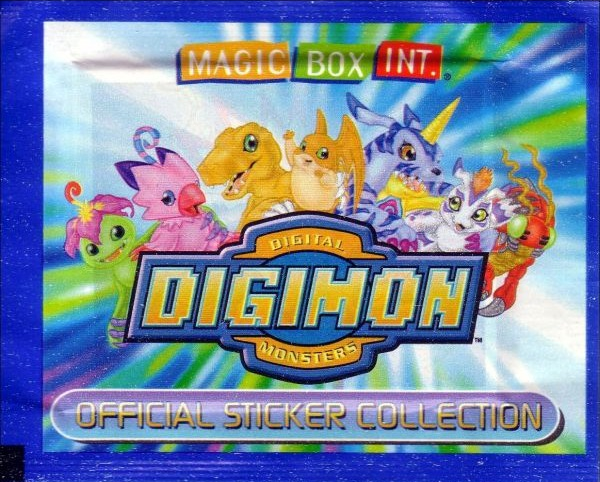 1x 2000 Magic Box Int Digimon Digital Monsters - Sticker Pack (SEALED)