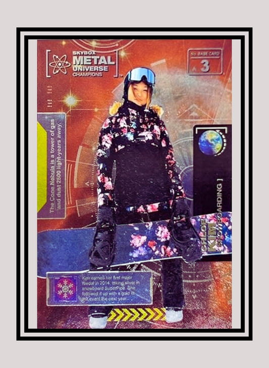 1x Chloe Kim Snowboarding RC - Base (#003 - 2021 Skybox Metal Universe Champions)