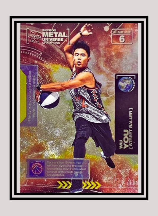 1x Wu You Basketball - Base (#006 - 2021 Skybox Metal Universe Champions)