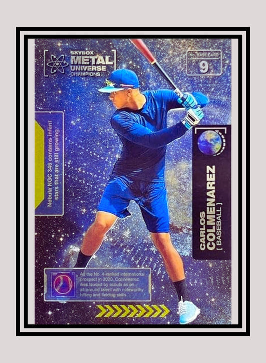 1x Carlos Colmenarez Baseball RC - Base (#009 - 2021 Skybox Metal Universe Champions)