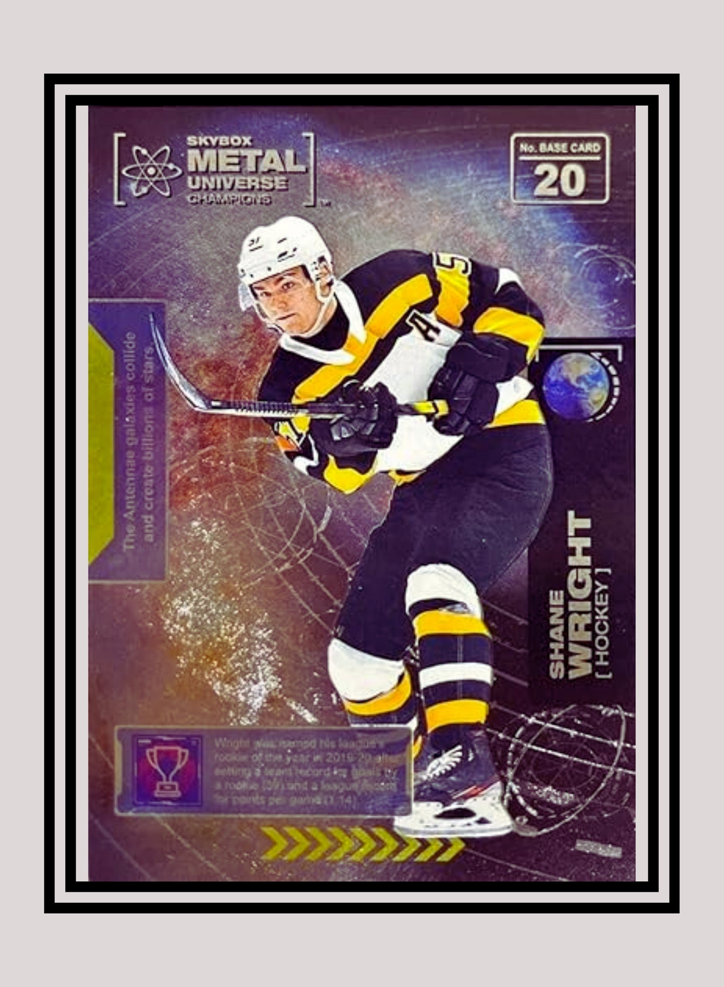 1x Shane Wright Hockey RC - Base (#020 - 2021 Skybox Metal Universe Champions)
