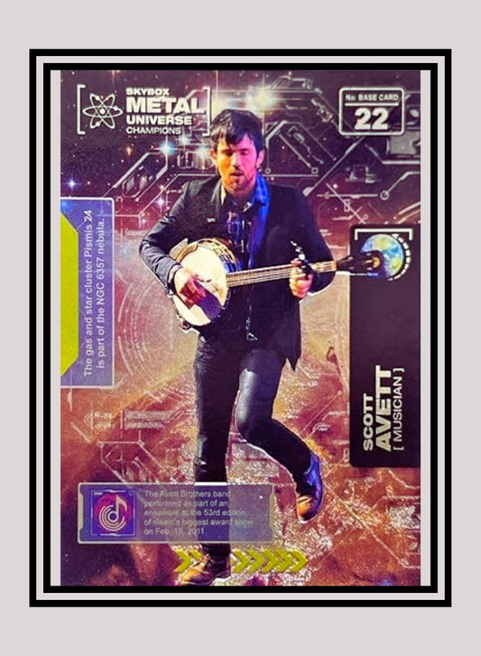 1x Scott Avett Musician - Base (#022 - 2021 Skybox Metal Universe Champions)