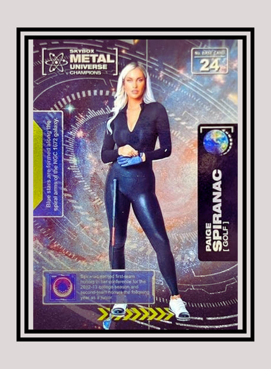 1x Paige Spiranac Golf RC - Base (#024 - 2021 Skybox Metal Universe Champions)