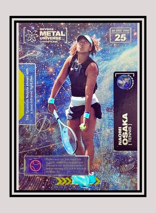 1x Naomi Osaka Tennis RC - Base (#025 - 2021 Skybox Metal Universe Champions)