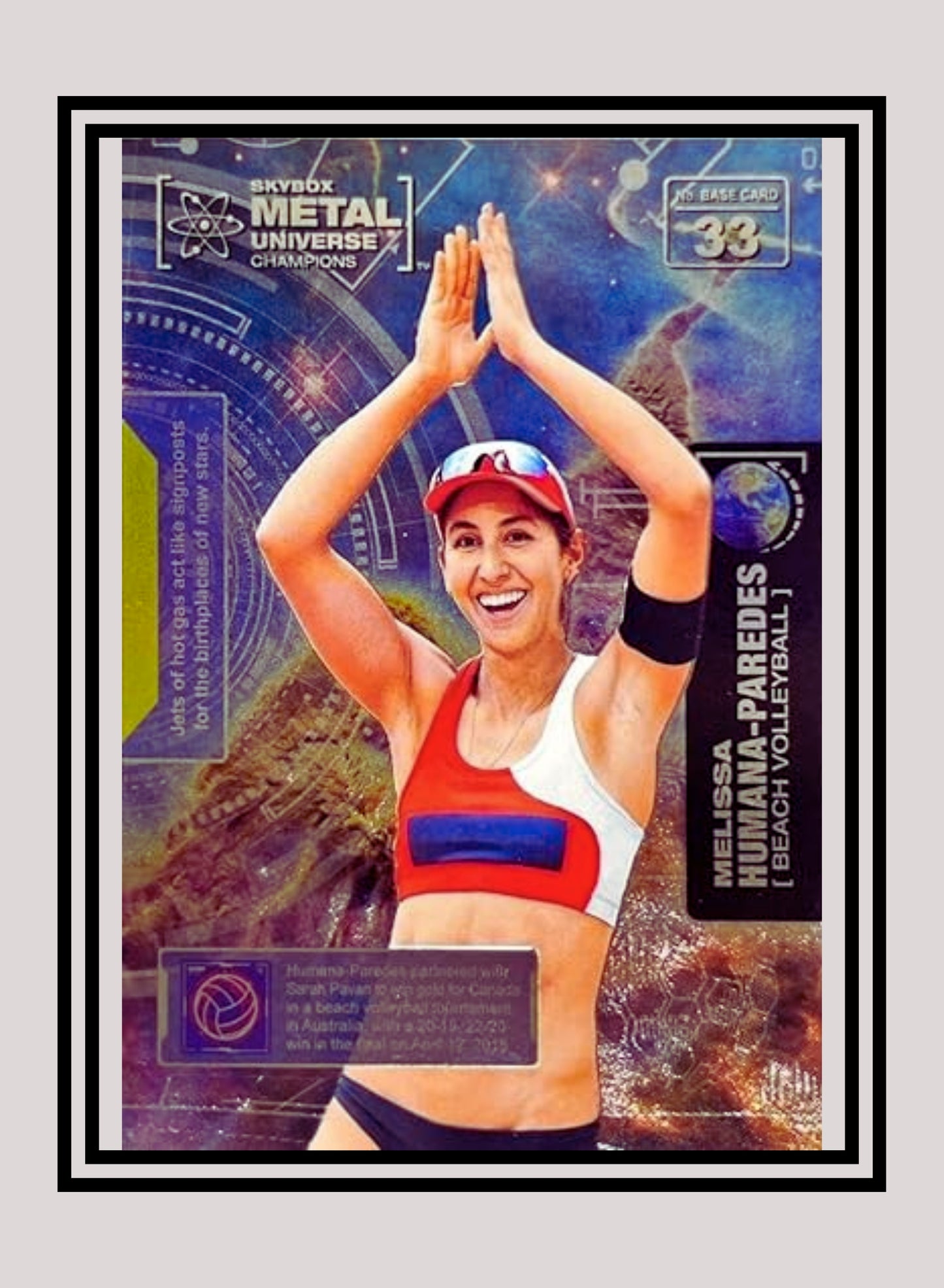 1x Melissa Humana Paredes Beach Volleyball - Base (#033 - 2021 Skybox Metal Universe Champions)