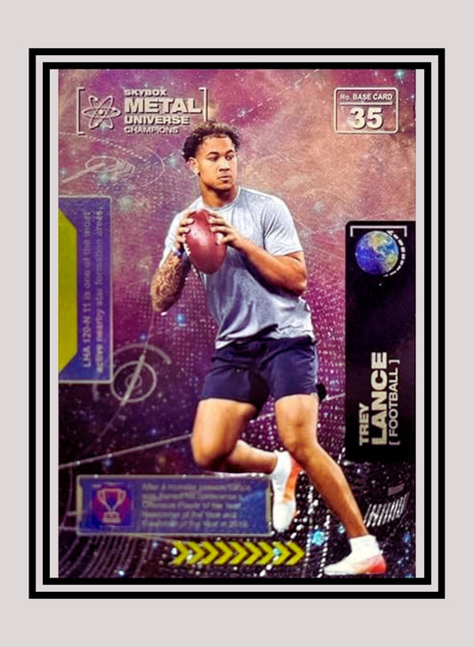 1x Trey Lance Football RC - Base (#035 - 2021 Skybox Metal Universe Champions)