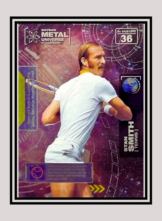1x Stan Smith Tennis - Base (#036 - 2021 Skybox Metal Universe Champions)
