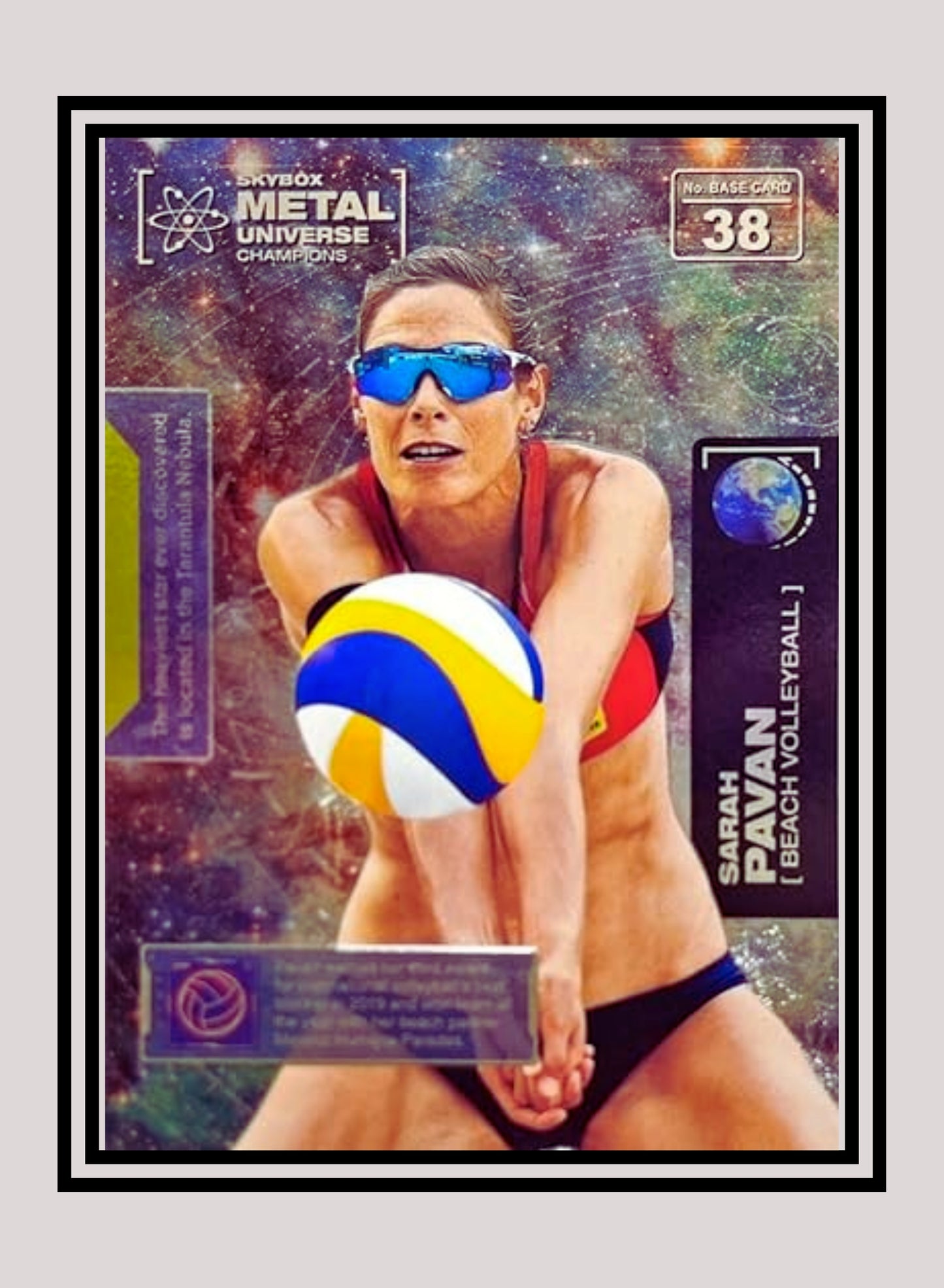 1x Sarah Pavan Beach Volleyball - Base (#038 - 2021 Skybox Metal Universe Champions)