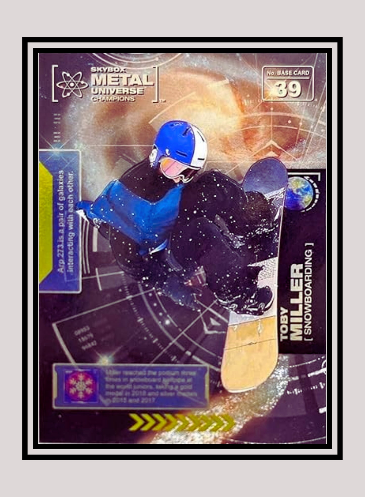 1x Toby Miller Snowboarding RC - Base (#039 - 2021 Skybox Metal Universe Champions)