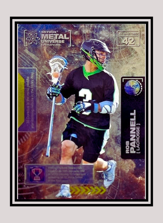 1x Rob Pannell Lacrosse - Base (#042 - 2021 Skybox Metal Universe Champions)