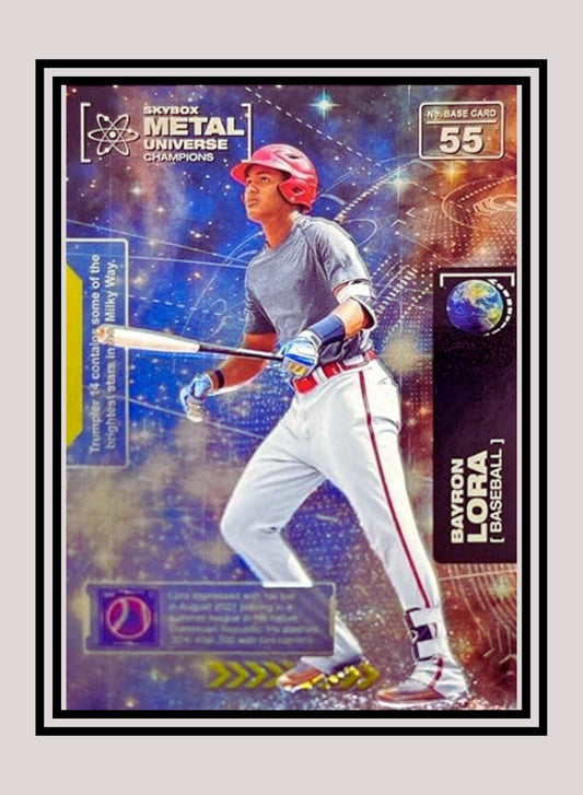 1x Bayron Lora Baseball RC - Base (#055 - 2021 Skybox Metal Universe Champions)