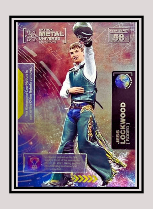 1x Jess Lockwood Rodeo - Base (#058 - 2021 Skybox Metal Universe Champions)